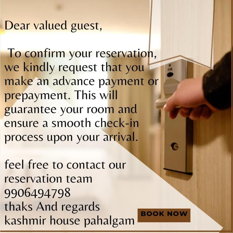 Kashmir House Pahalgam Hotel Eksteriør billede